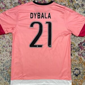 Retro Adidas Dybala Juventus Pink 2015/16 Away Kit